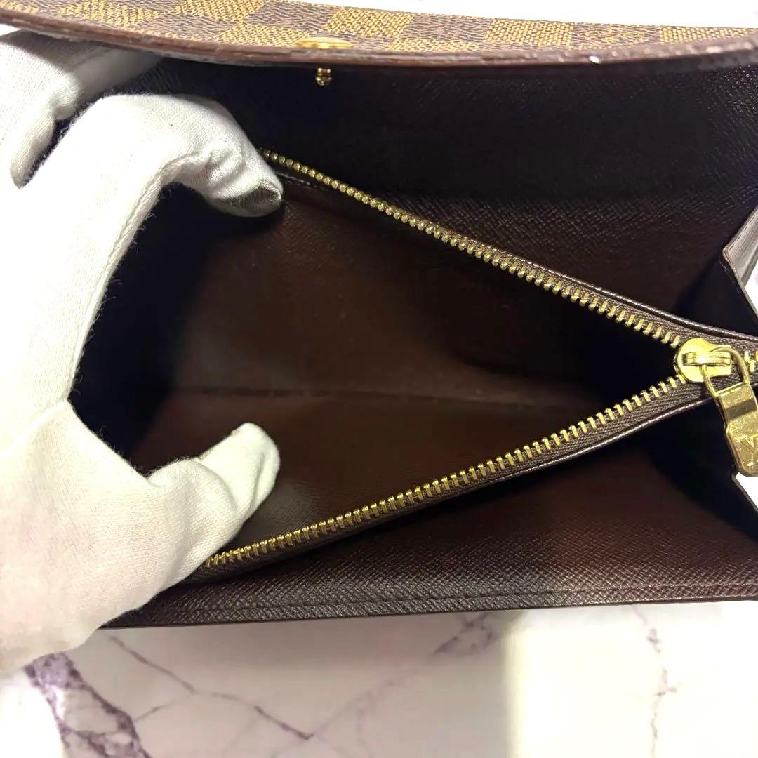 【希少】ルイヴィトン ダミエ ポシェットポルトモネクレディ　長財布　美品