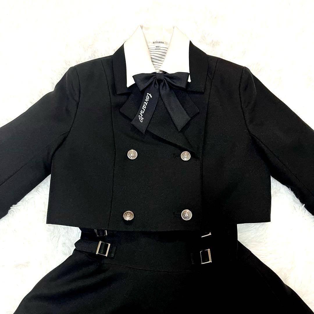 【美品】arisana 9号 黒 スーツ・ブレザー　スカート160〜165