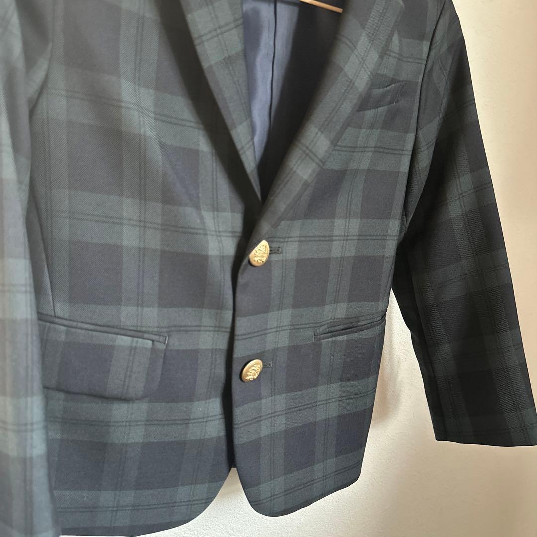 【美品】グリーンレーベル　スーツ　キッズ　チェック　入学式　フォーマル