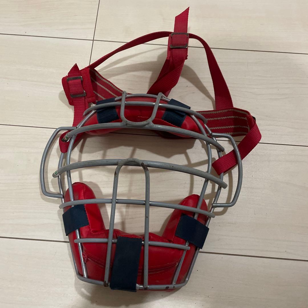 ASICS キャッチャー防具セット レッド