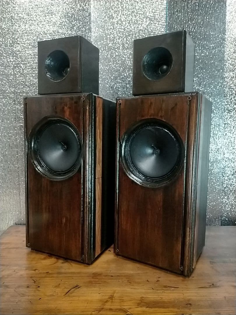 【自作033】2wayFULLVCC×アルニコ中型スリムスピーカー（8Ω仕様）