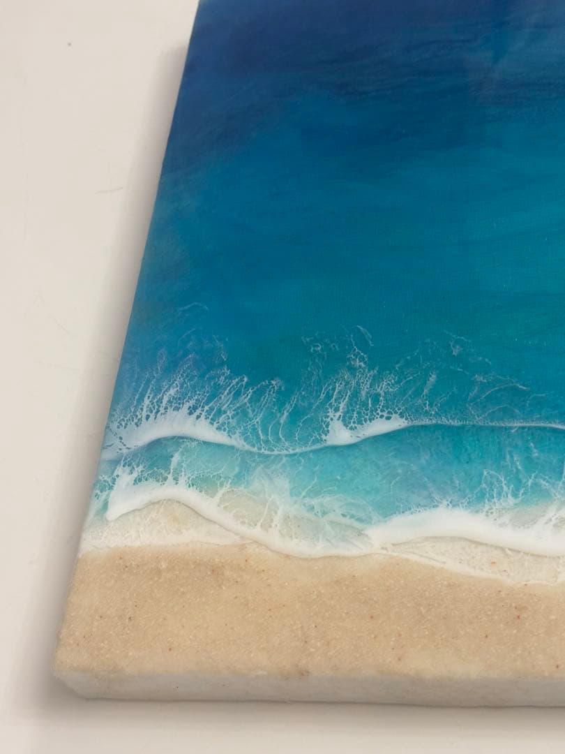 まぁ　30×90 オーシャンレジンアート