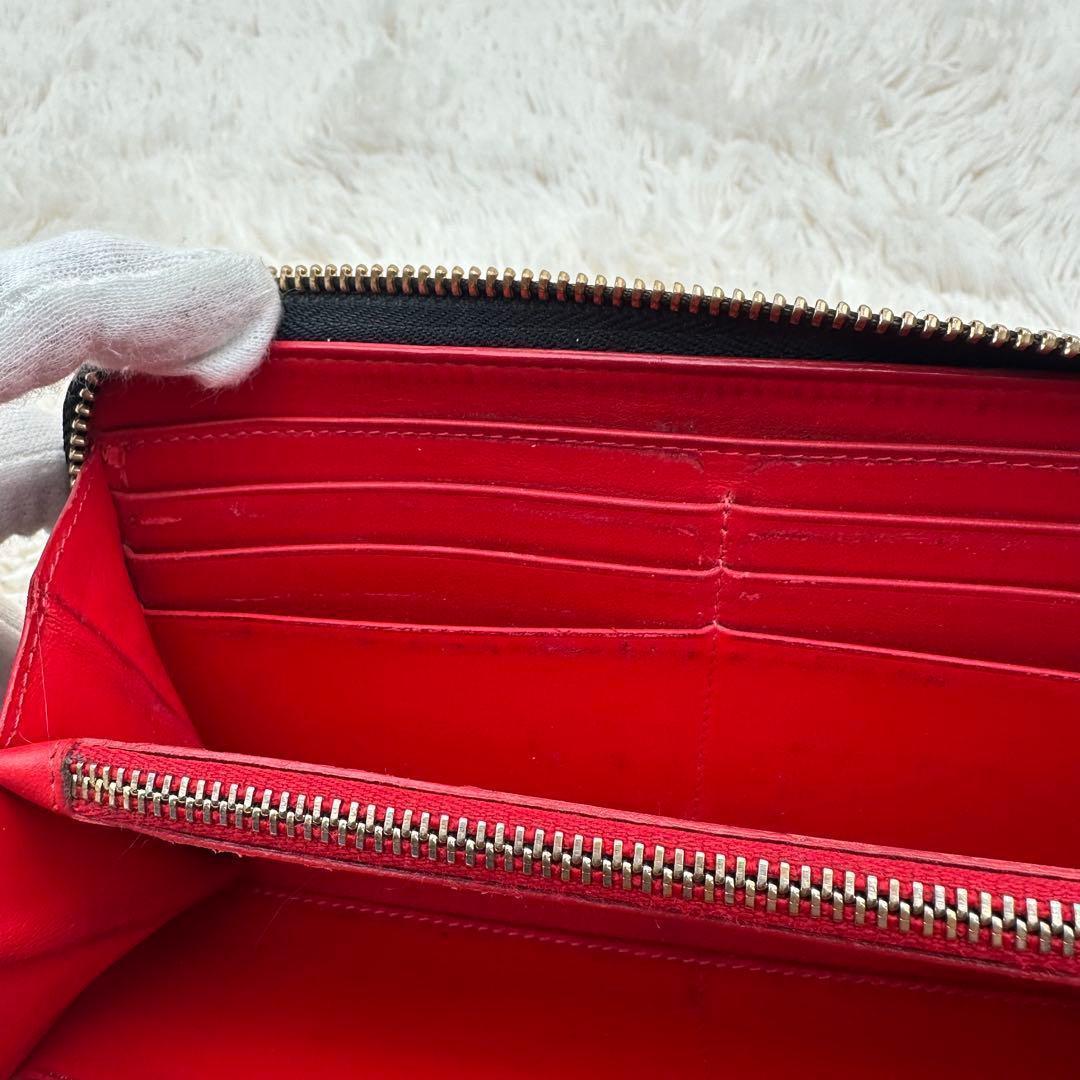 ✨人気✨ルブダン　長財布　スタッズ　パネトーネ　ラウンドジップ　マルチカラー