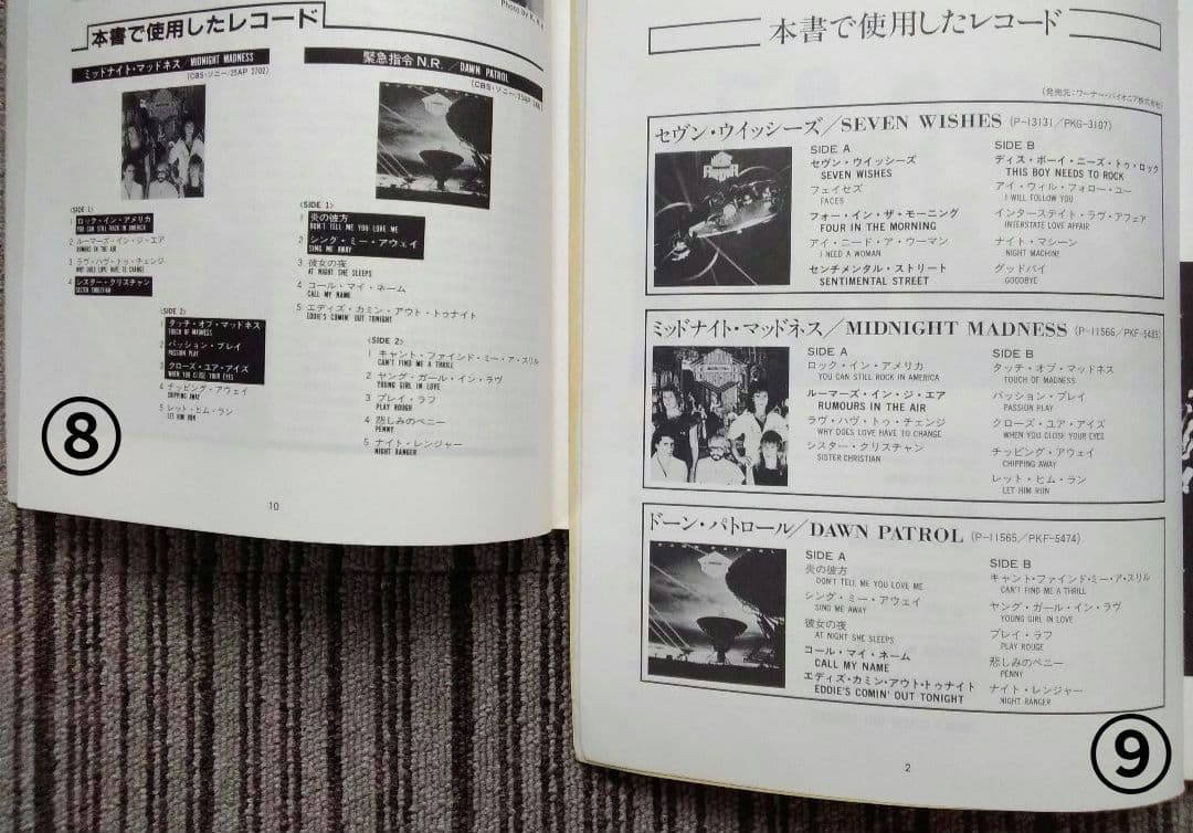 ナイトレンジャー 楽譜 スコア Night Ranger 10冊 まとめ売り