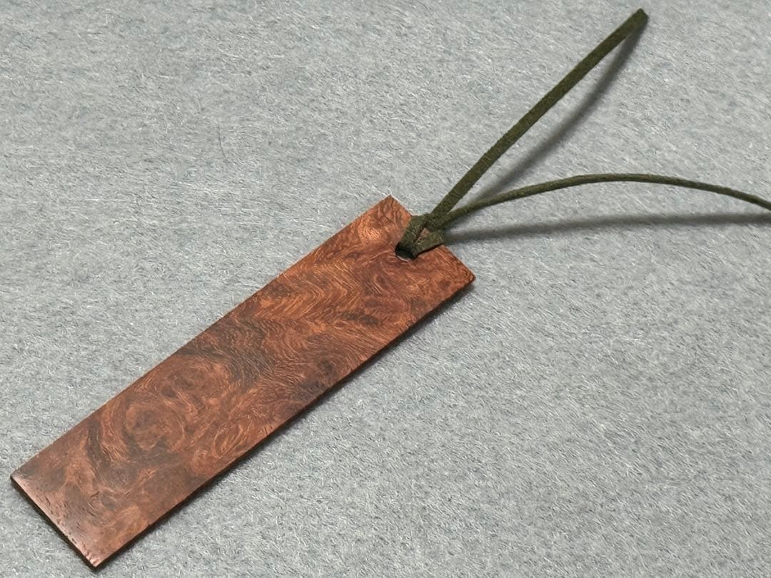 ボナンペン 真鍮金具 花梨瘤 シャーペン 栞[野原工芸 工房楔 こぶた工房]