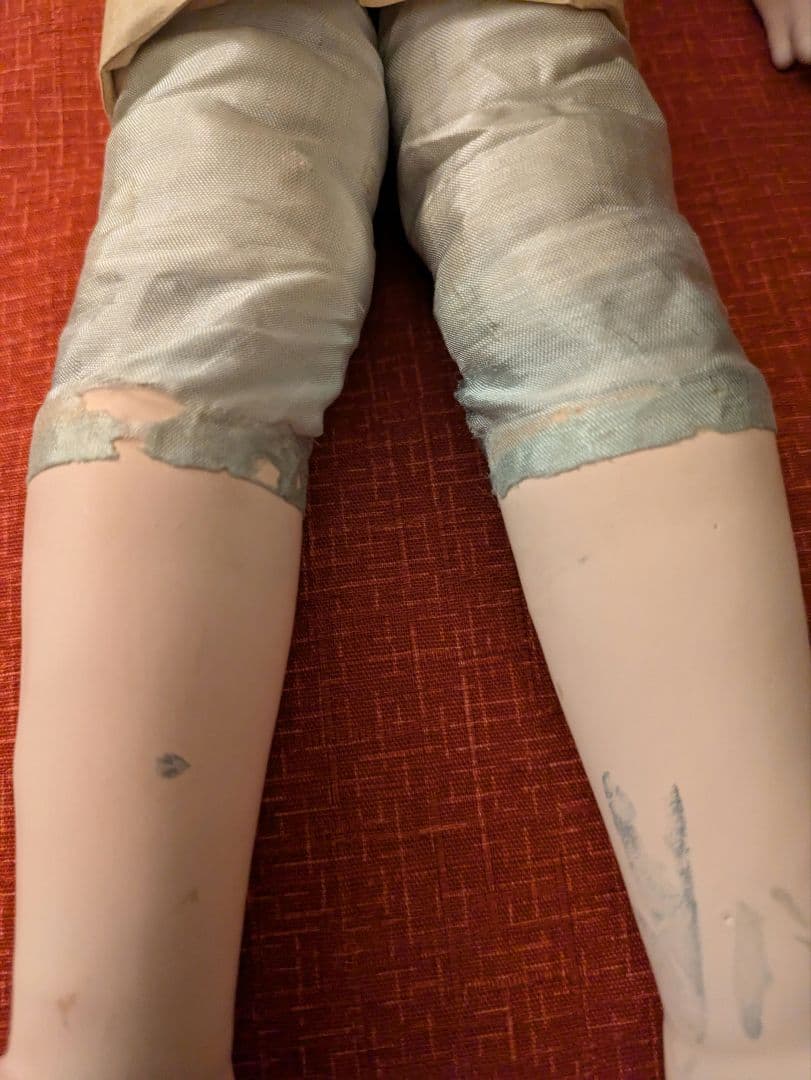 J*！様 昭和初期　12号 市松人形　在銘　ビスクドール　日本玩具人形類統制協会