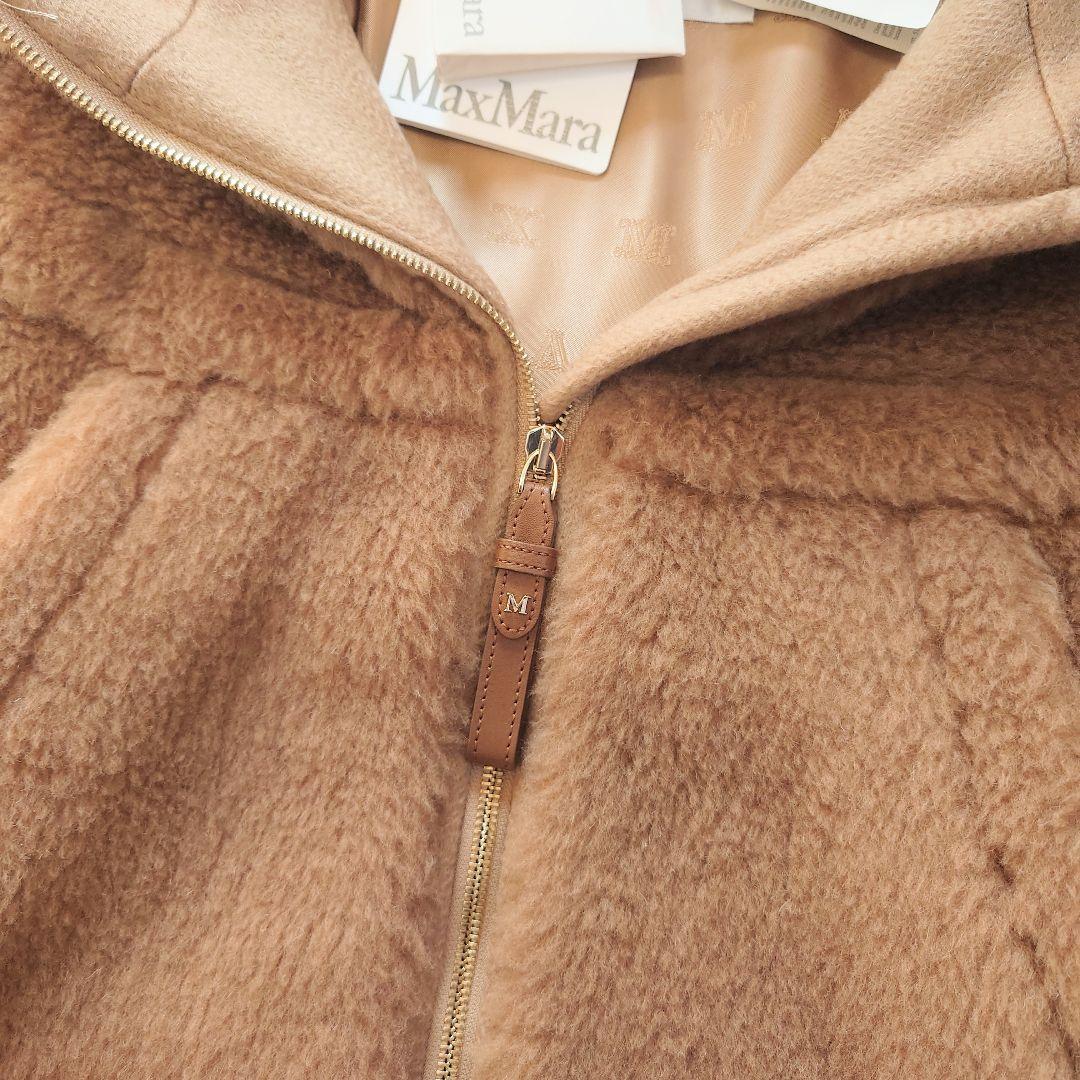 【新品未使用】Max Mara　 テディベア×ピュアカシミヤ　フーディ ケープ