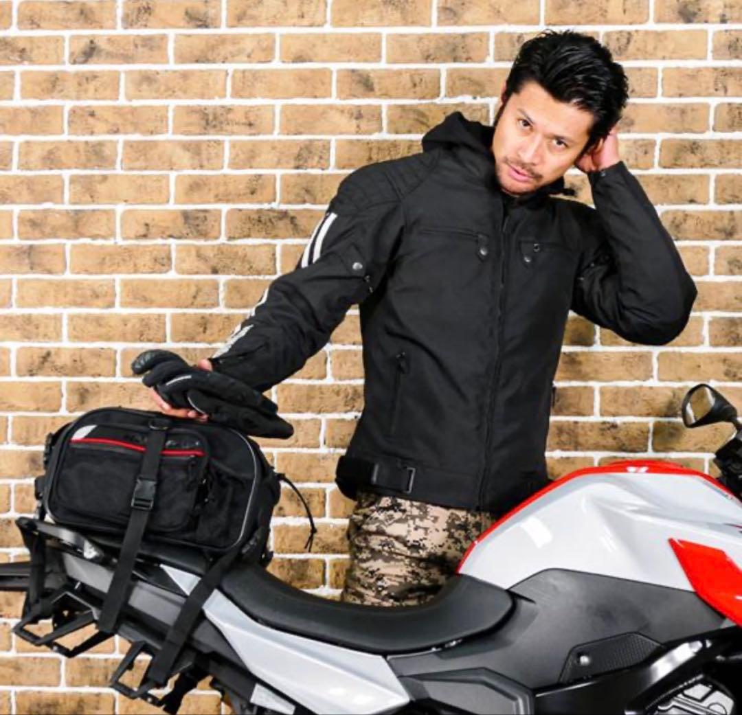 【中綿ライナー】【L】KONNE バイク ライダースジャケット メンズ