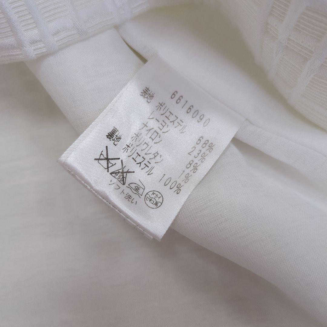 ☆Rene ルネ ジャガード フレアワンピース フレンチスリーブ Aライン 34