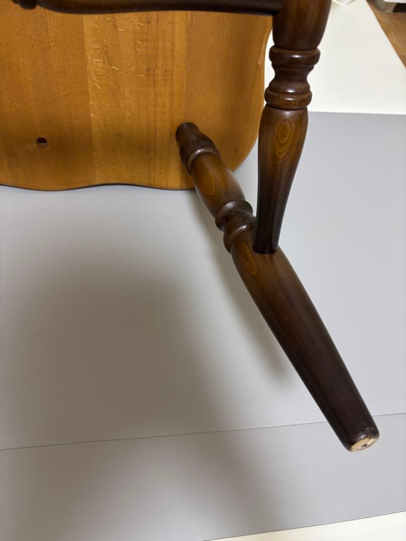 あい※専用 【美品】飛騨産業 キツツキマーク ウィンザーチェア レトロ ①