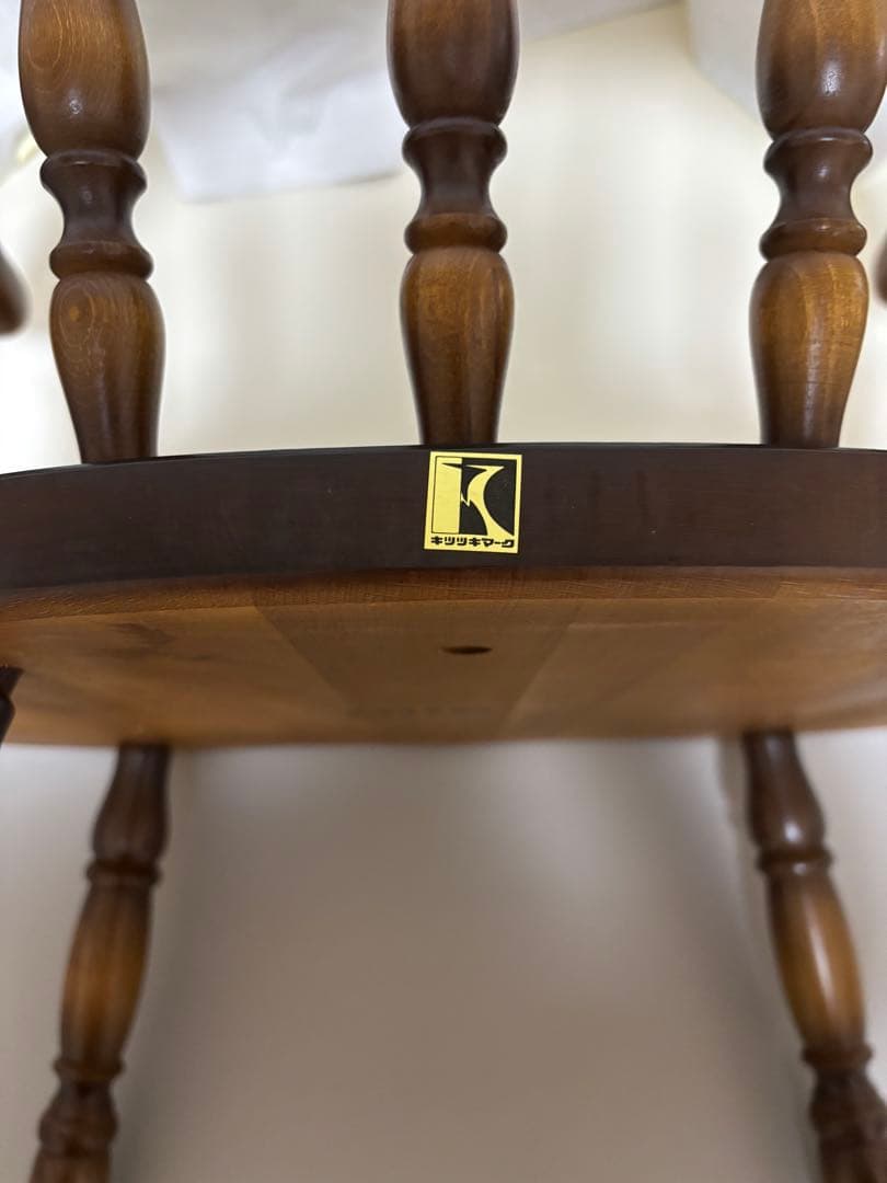 あい※専用 【美品】飛騨産業 キツツキマーク ウィンザーチェア レトロ ①