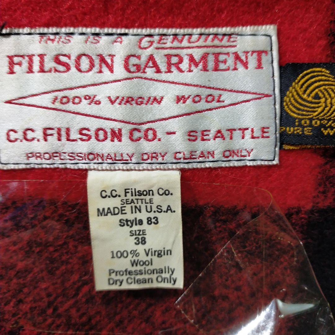 フィルソン　ガーメント　バージンウール１００％コートチェックジャケット