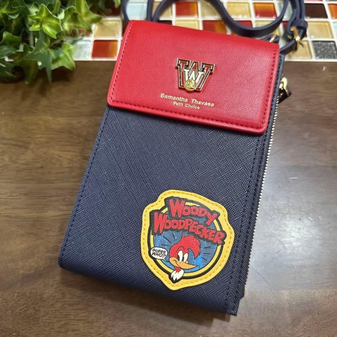 【 サマンサタバサ プチチョイス 】スマホショルダー　ウッディー・ウッドペッカー