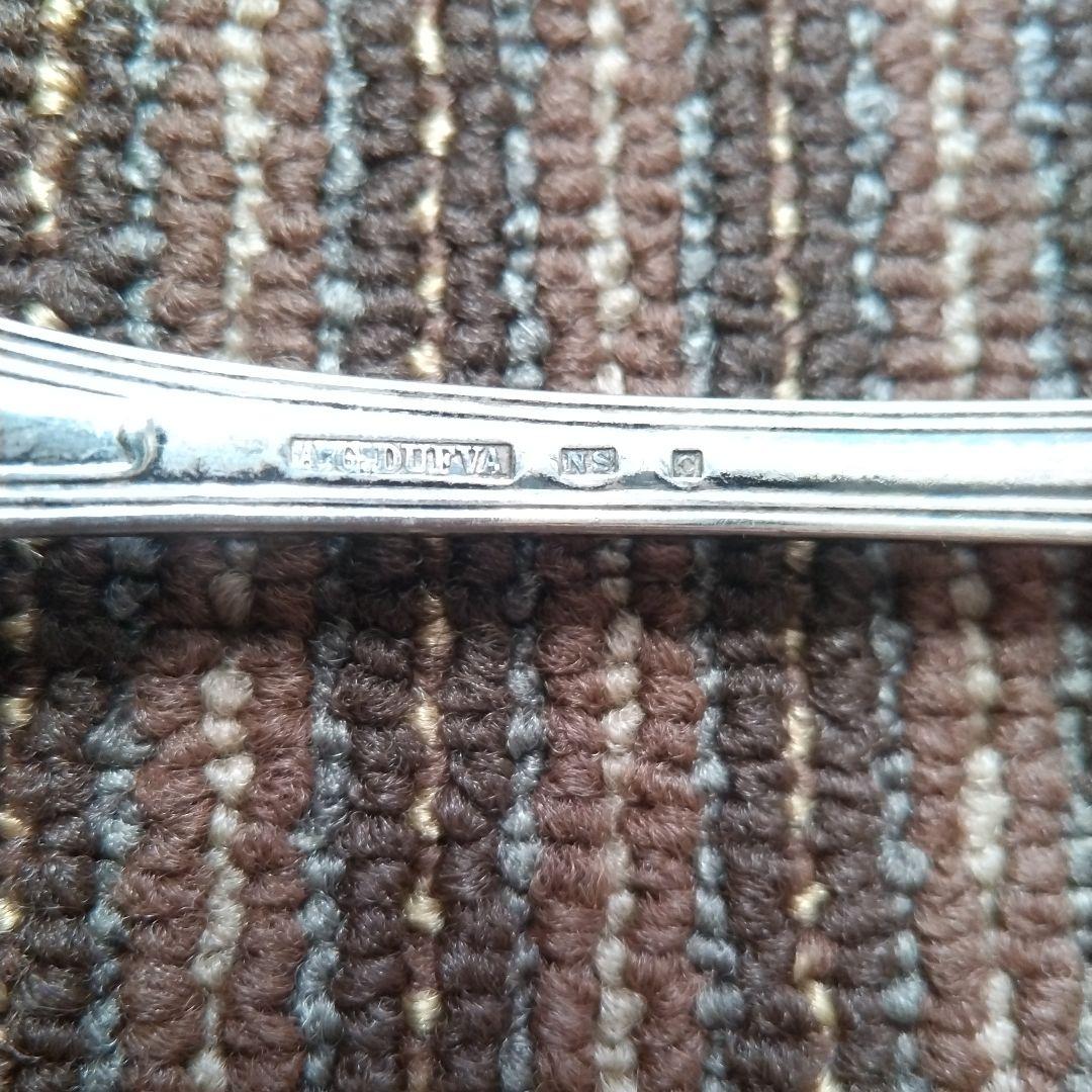 【アンティーク】1884年？スウェーデンDUFVA社　洋白／洋銀　スプーン