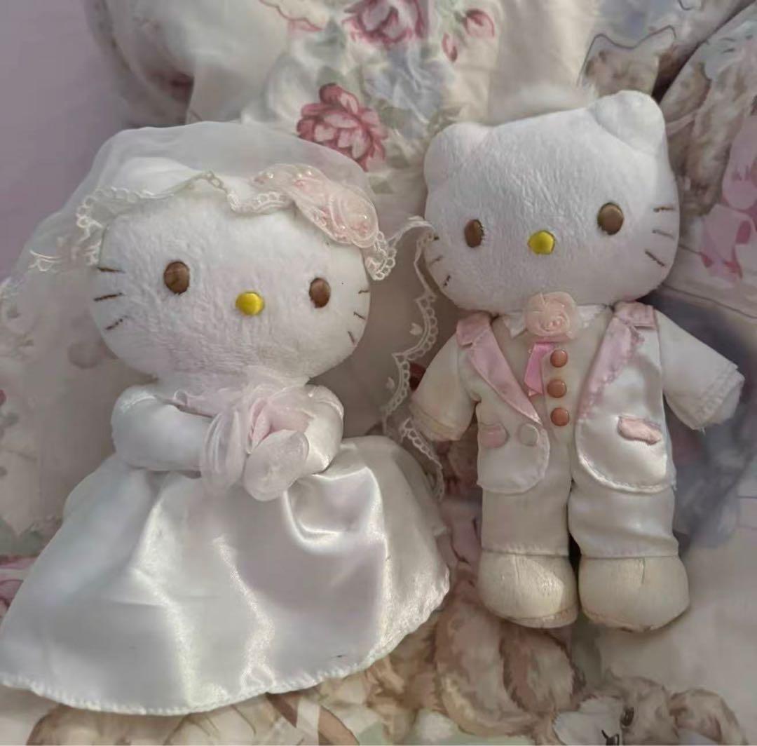 【ダニエル＆ハローキティ】サンリオ ウェディングペアドール　希少品