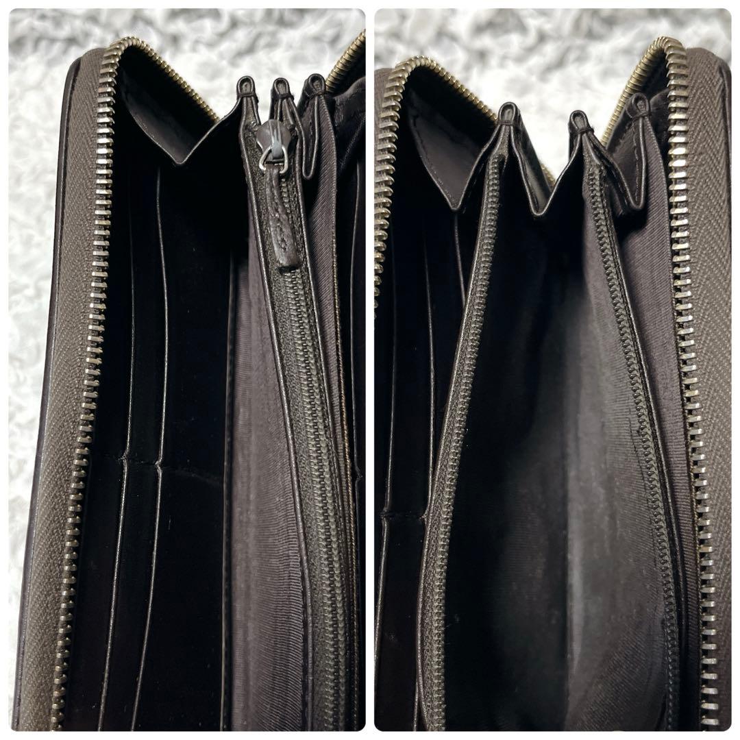 美品✨GUCCI GGキャンバス 長財布　ラウンド　シェリー　タッセル　バンブー