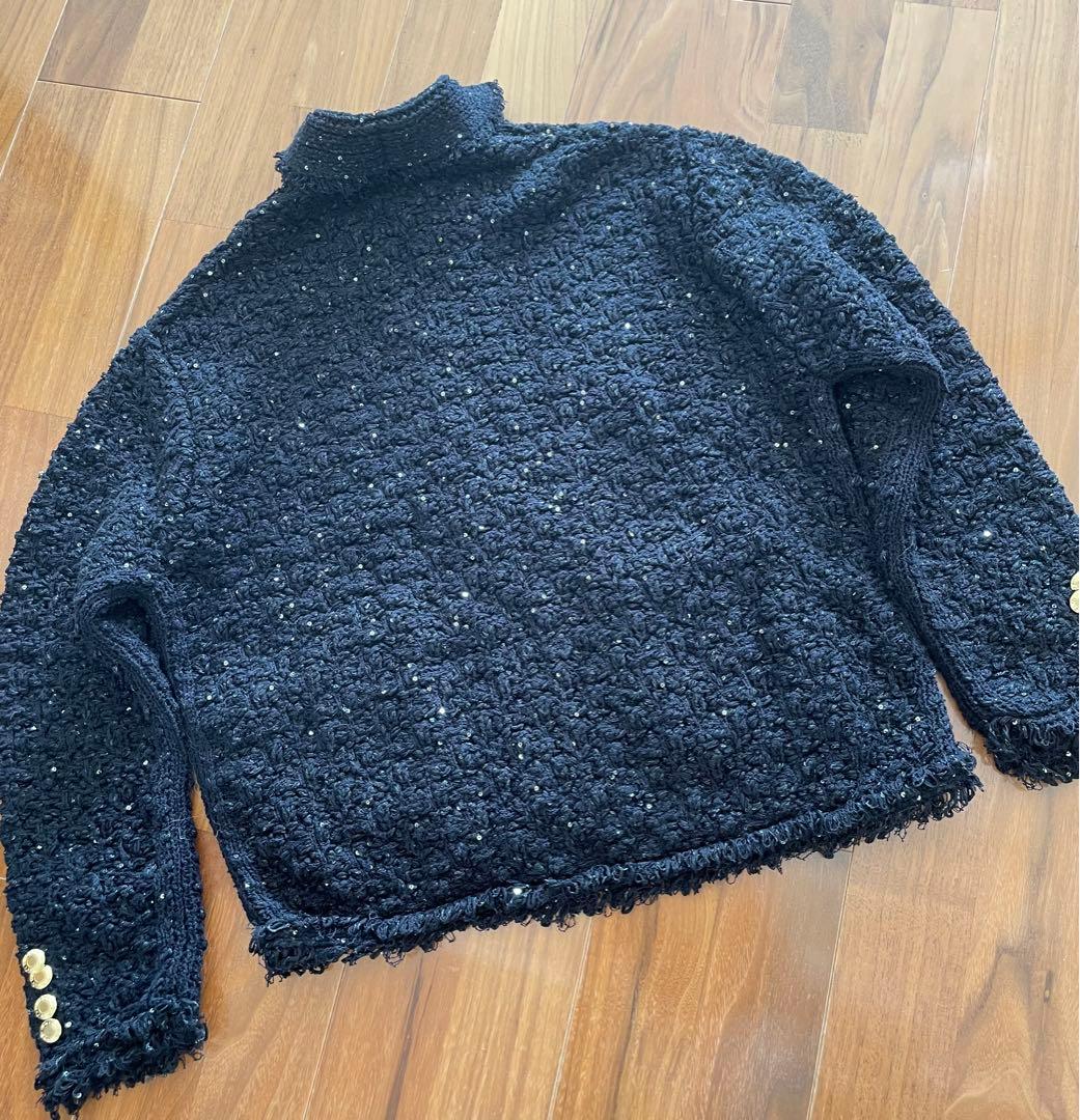 新品☆2023SSドゥロワー 3Dツイードニットジャケット