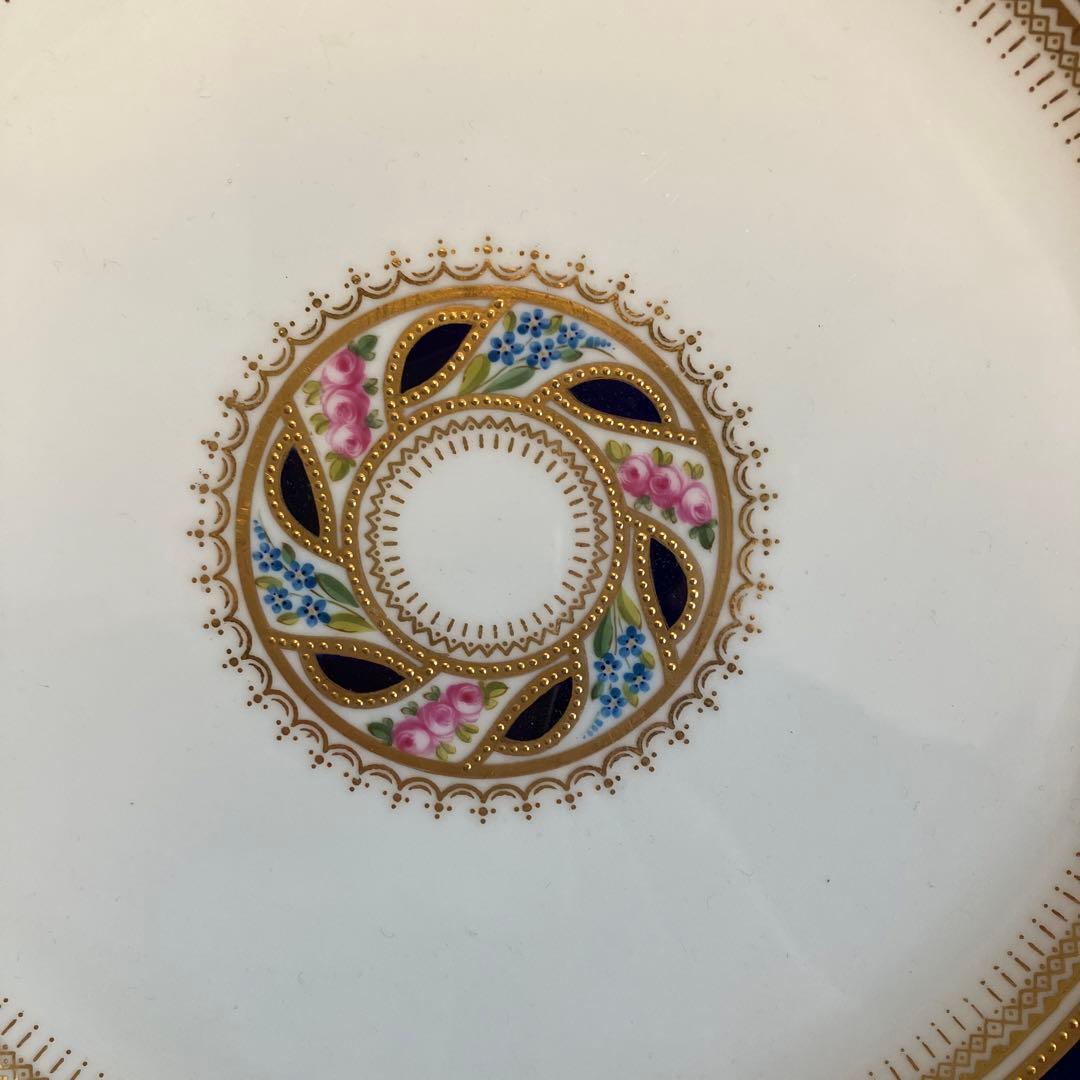 英国アンティーク　コウルドンーTiffany特注品プレート