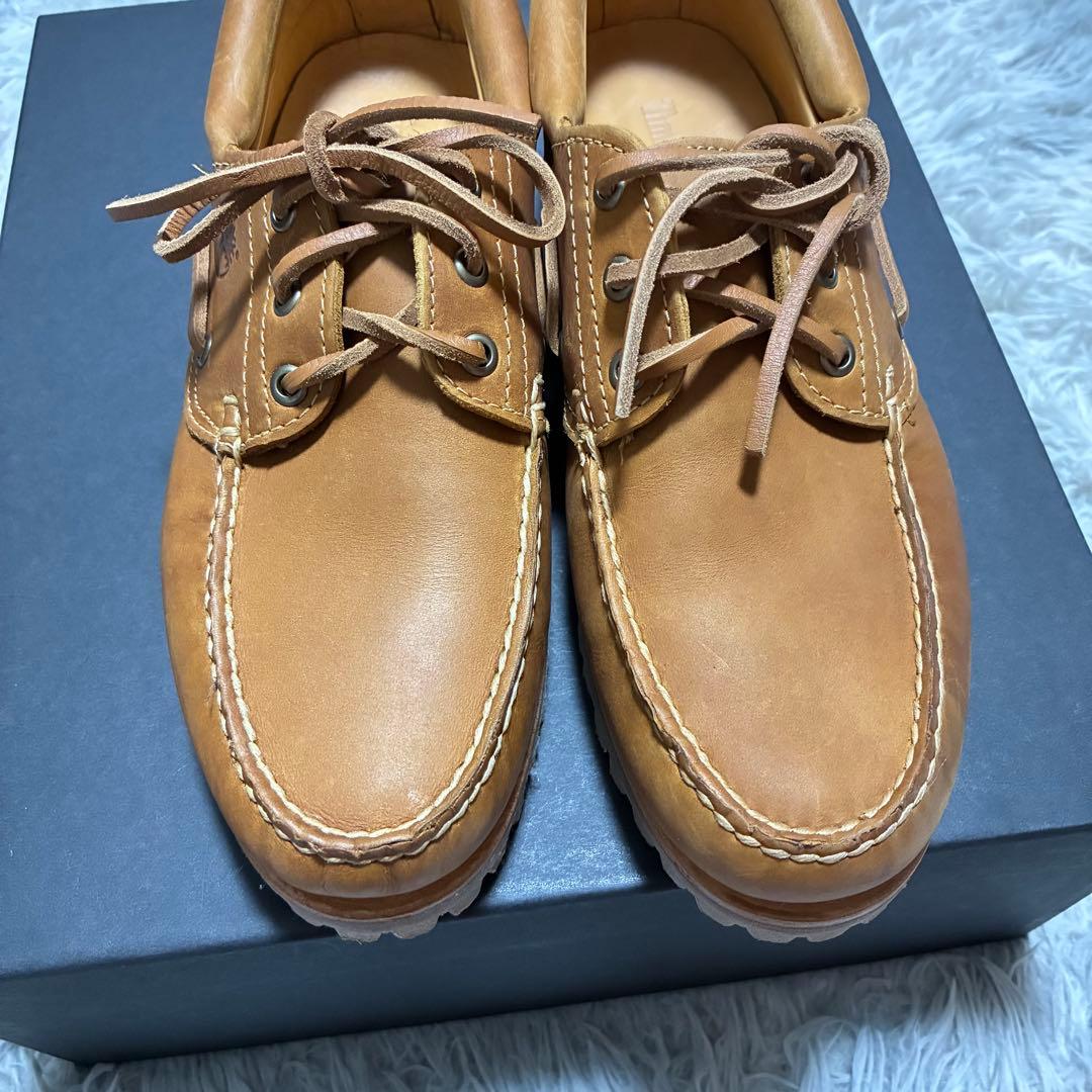 【未使用美品】Timberland 本革3Eye 25.5〈定価23,100円〉