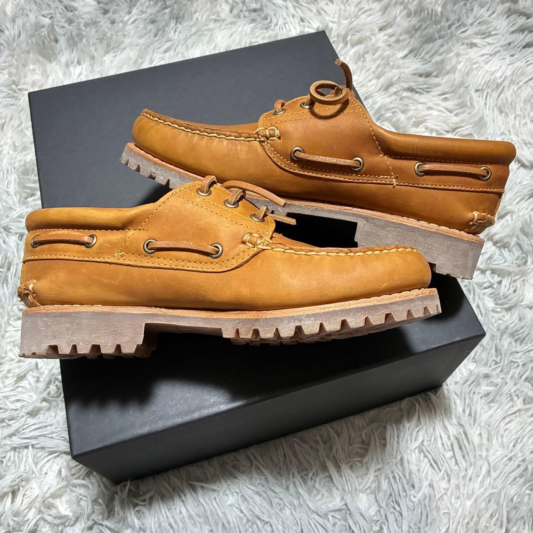 【未使用美品】Timberland 本革3Eye 25.5〈定価23,100円〉