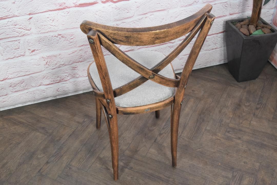 TON/トン クロスバックチェア ファブリック付き ダイニングチェア　A