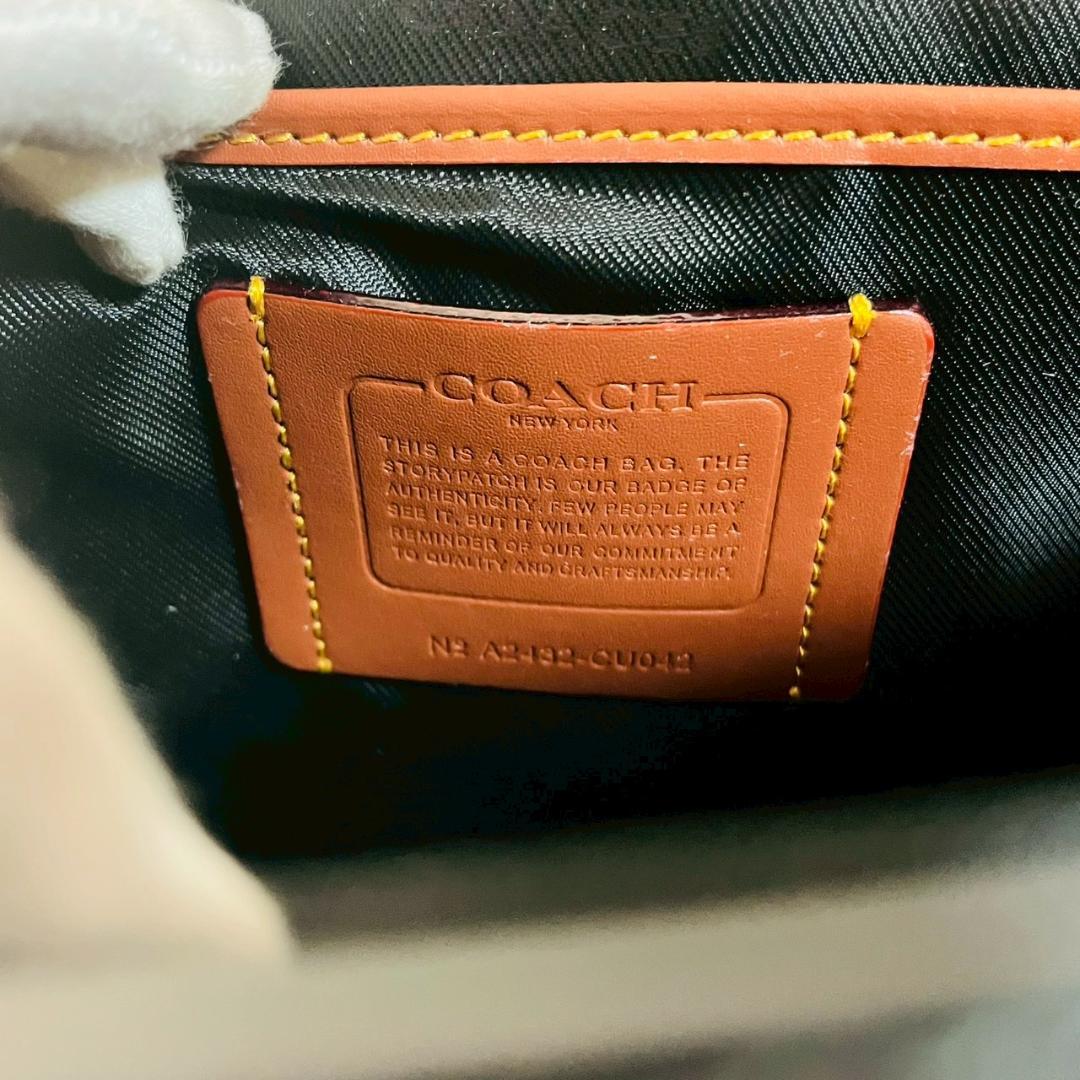 【新品 未使用】COACH コーチ ショルダーバッグ ブラック CU042