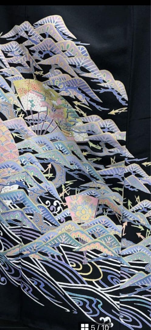 加賀友禅作家中谷文彦黒留袖セット