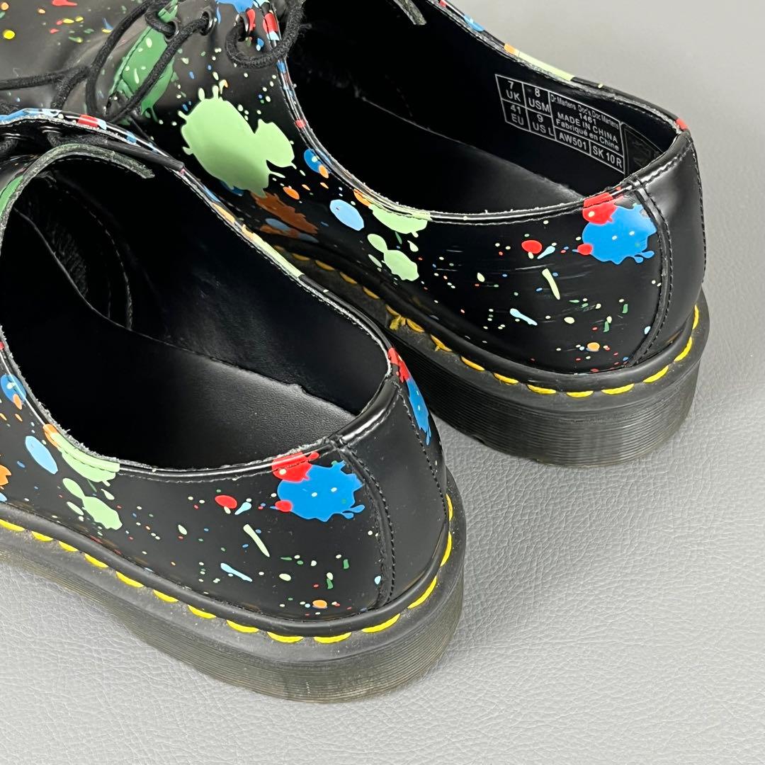 【美品】超希少 ドクターマーチン ドレスシューズ ペイントスプラッター 3ホール