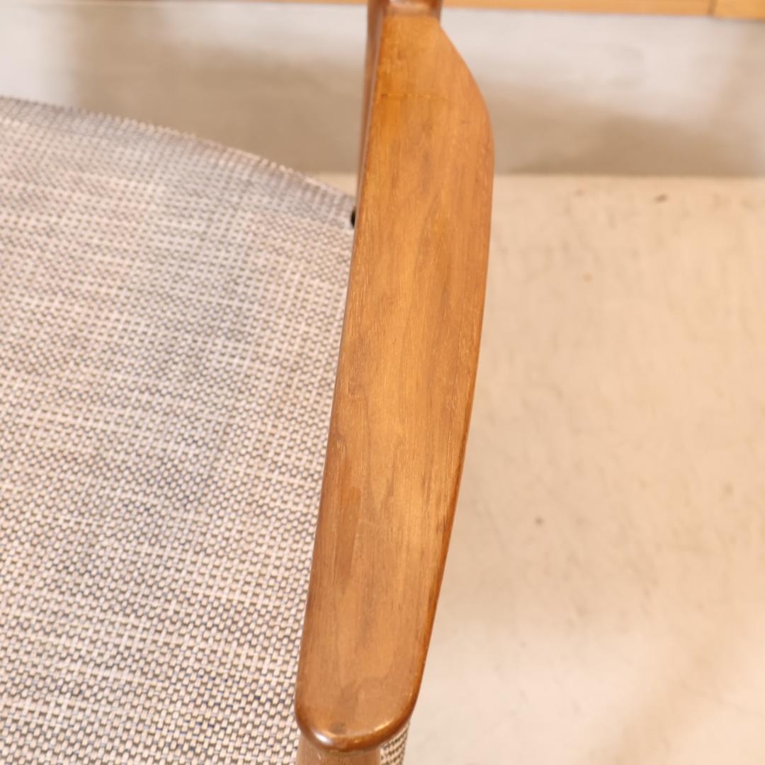 Karimoku CU71 ウォールナット材 ダイニングチェア アームチェア