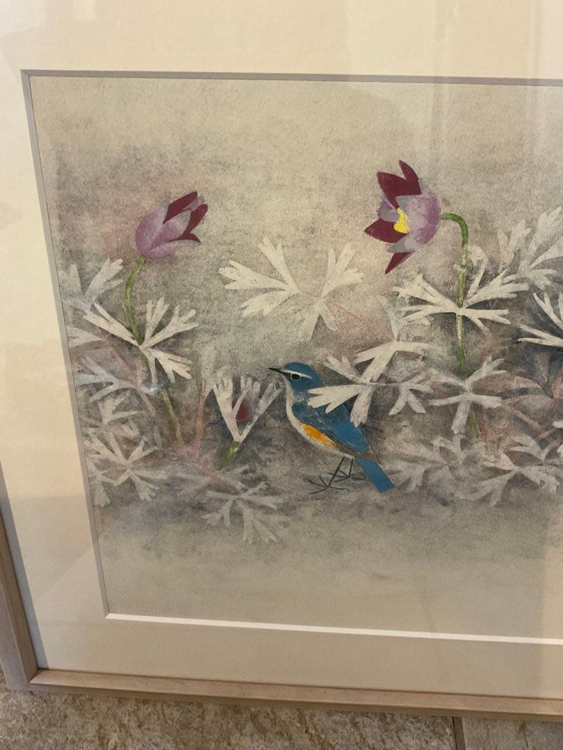 上村松篁　シルクスクリーン　絵画