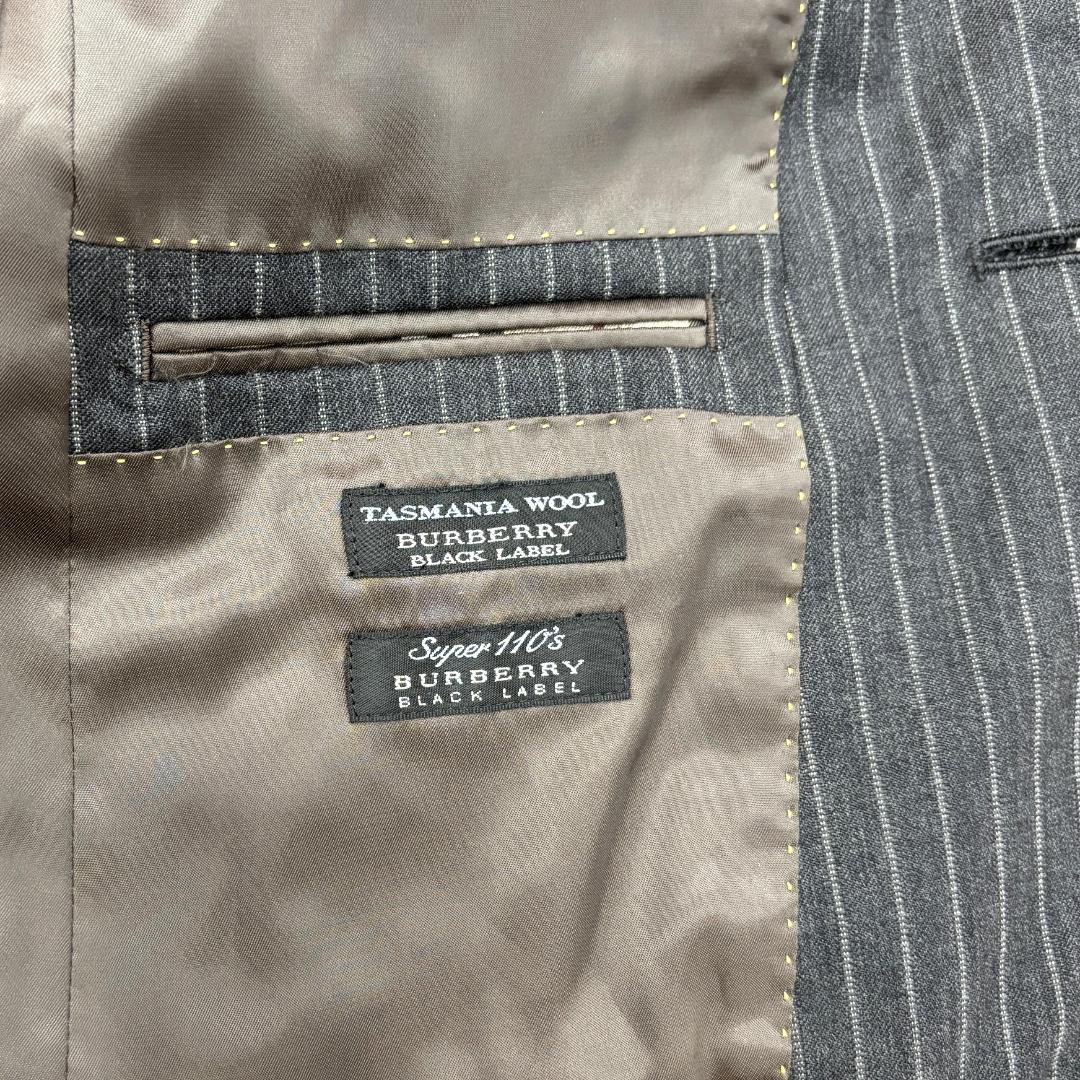 ☆極美品☆バーバリーブラックレーベル　ストライプ柄　セットアップスーツ