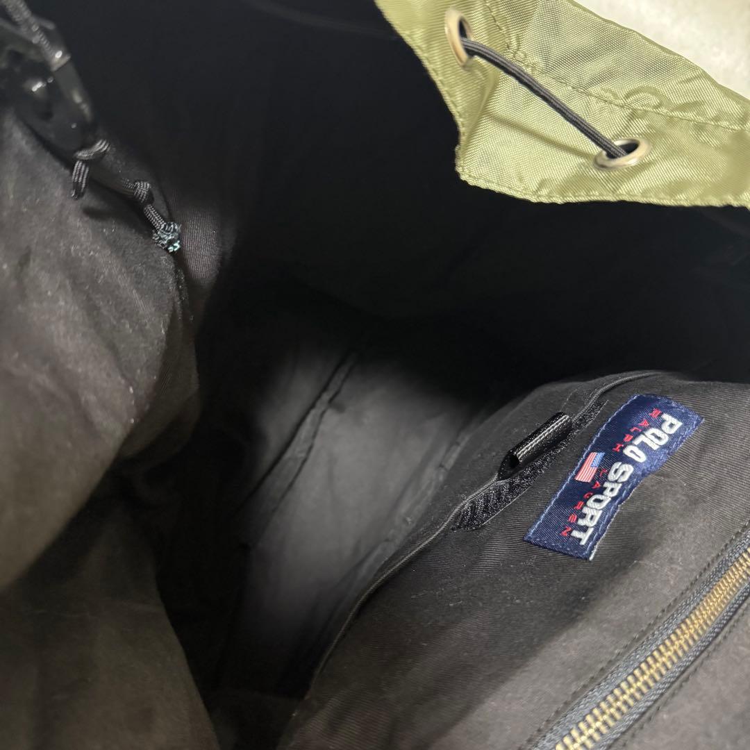 【ポロスポーツ】希少　90s ミリタリーバックパック　アリスパック　カーキ