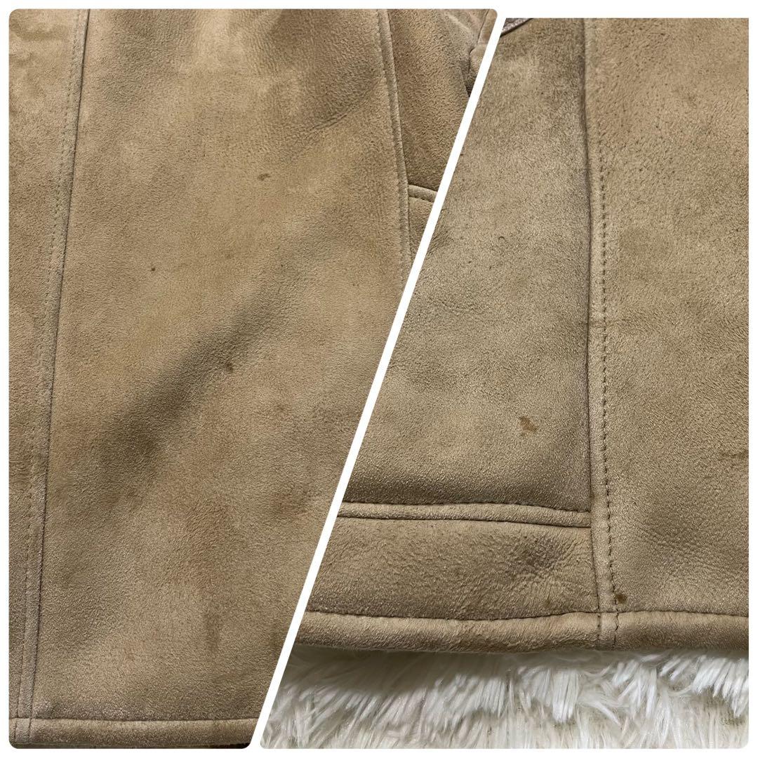 希少✨大きめ✨カンタベリー　ダッフルコート　リアルスエード　リアルムートン　L