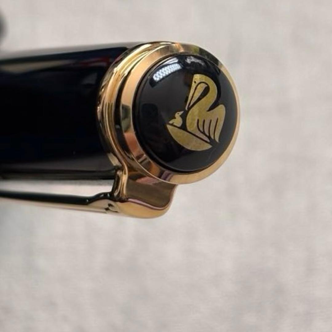 旧型緑縞ペリカンM1000万年筆3Bペン先pf刻印入り pelikan