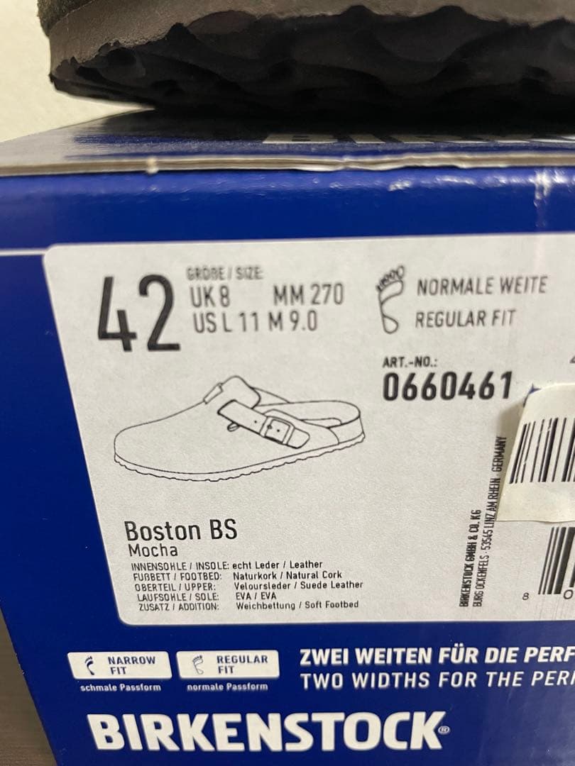 ビルケンシュトック ボストン モカ　42
