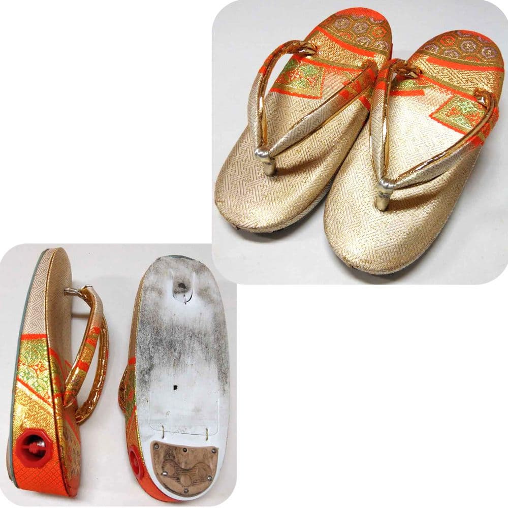 女の子 七五三 着物と小物セット⭐3～7才 ピンク×赤ぼかし 古典柄 2182