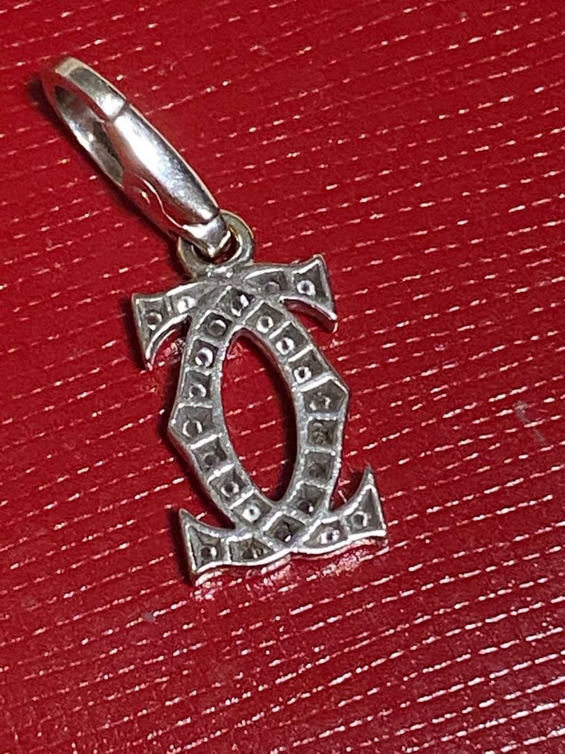 CARTIER 2Cダイヤモンドチャームペンダントトップ