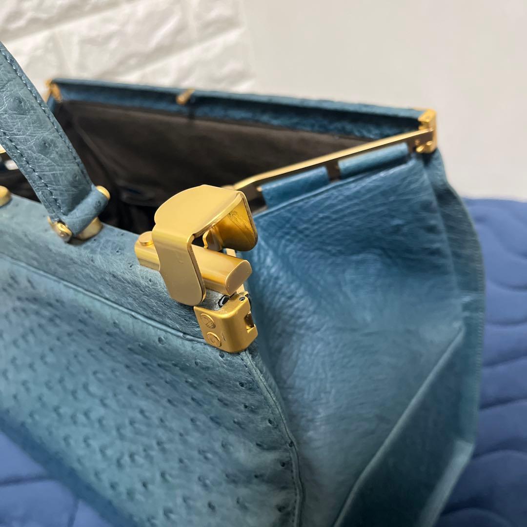 【極美品】Louis Féraud PARIS オーストリッチ ドクターズバッグ