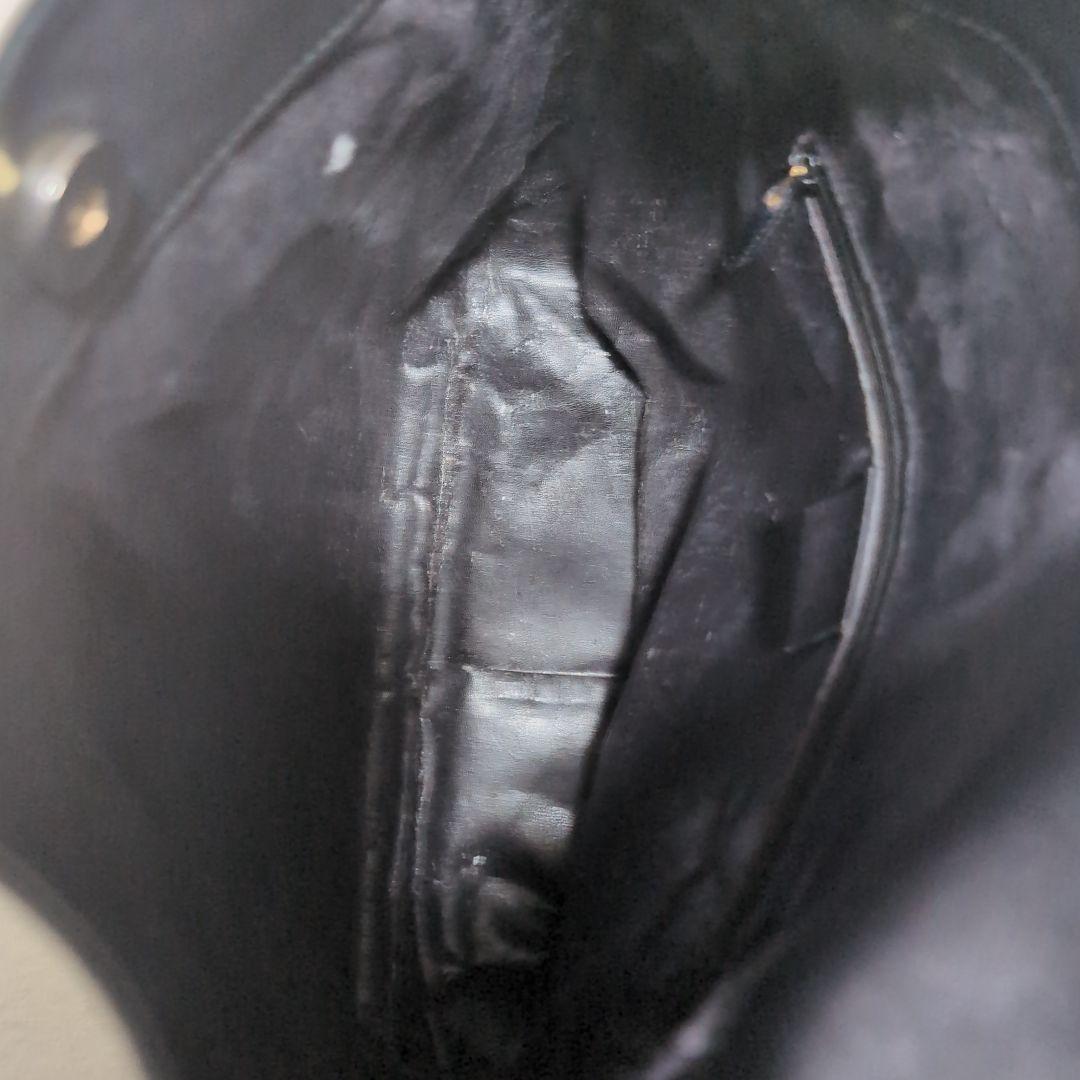 GUCCI バンブーハンドル レザーショルダーバッグ 保存袋付き