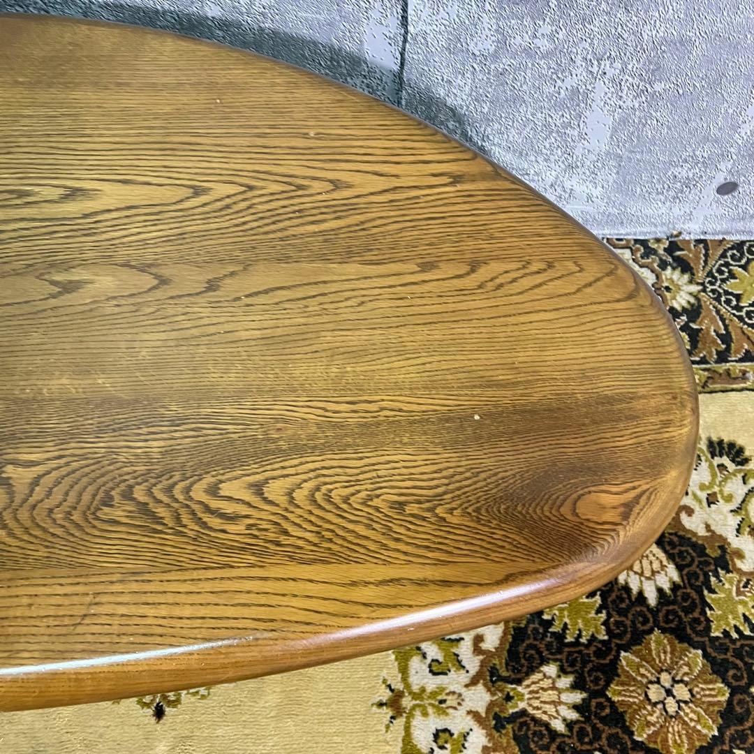 ꧁浜本工芸 HAMAMOTO꧂リビングテーブル センター ロー オーバル 楕円