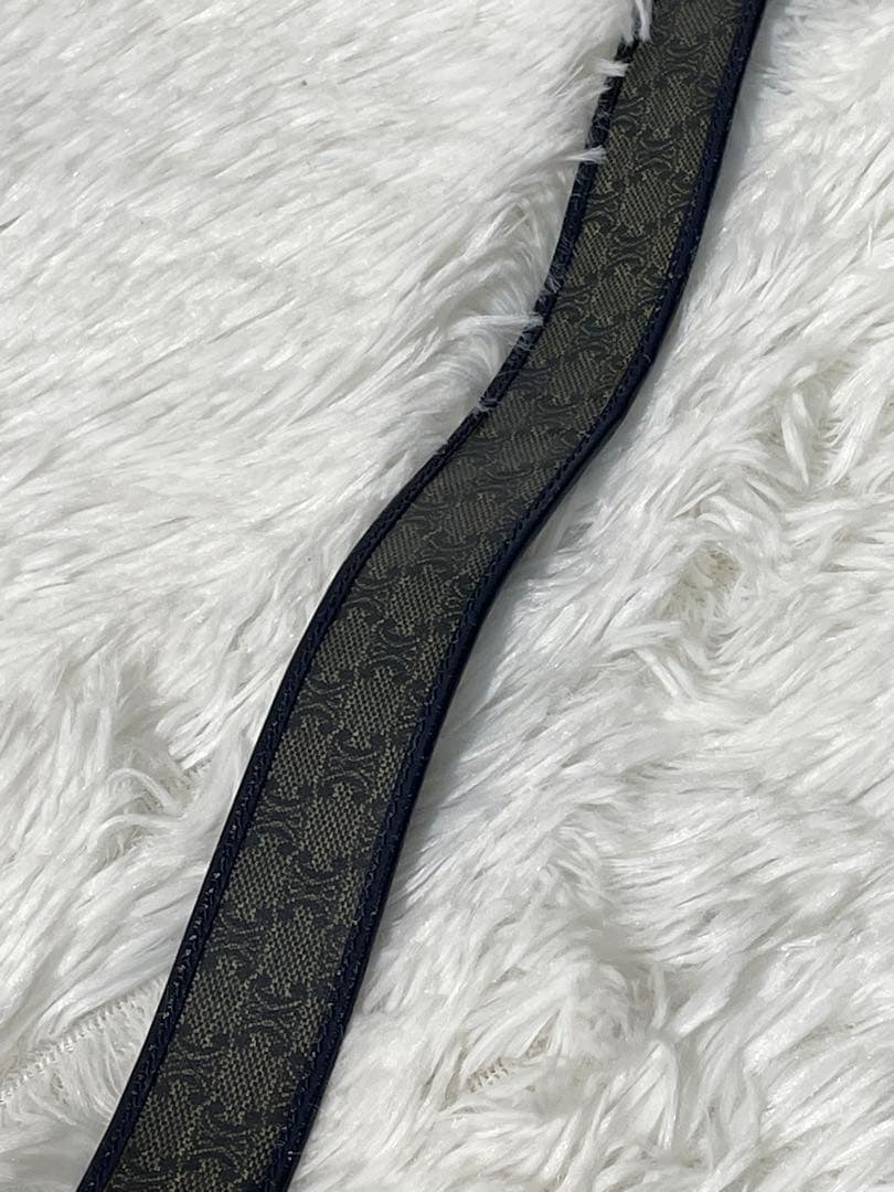 CELINE セリーヌ マカダム柄 本革　レザーベルト トリオンフ　イタリア製