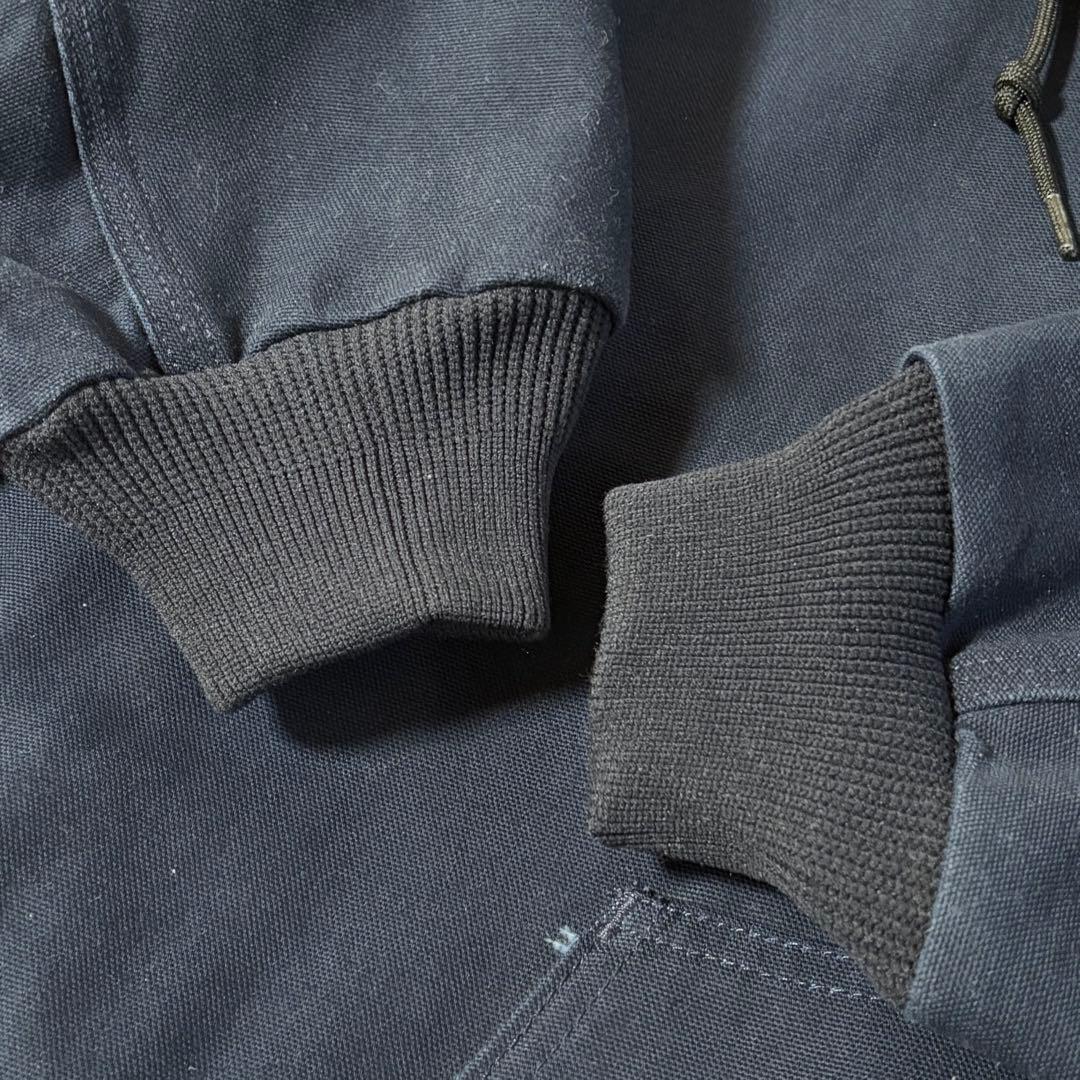 美品 USA製 カーハート アクティブ ジャケット パーカー M ネイビー 紺