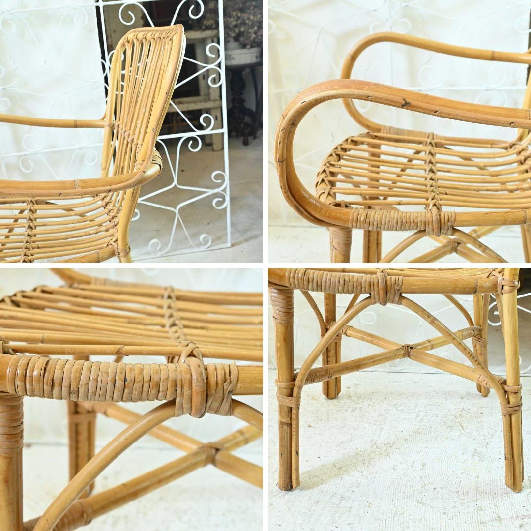 L3705-292 英国アンティーク バンブーチェア 一人掛けソファ アーム付き