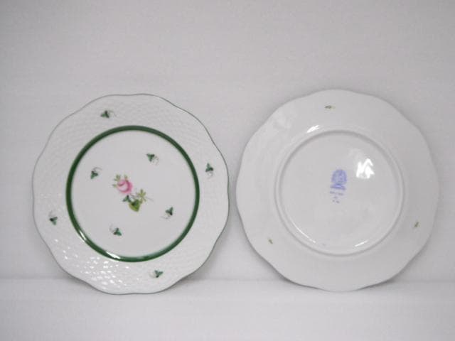 168/ヘレンド ウィーンのバラ プレート＆クリーマー＆シュガーポット 計5点