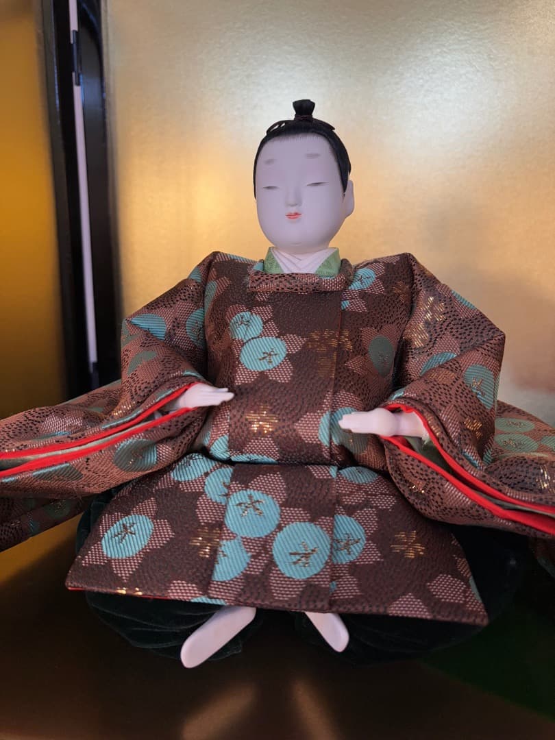 値下げ！ 喜峰作　おぼこ五人飾　久月監修　貴重　ベルベット衣装