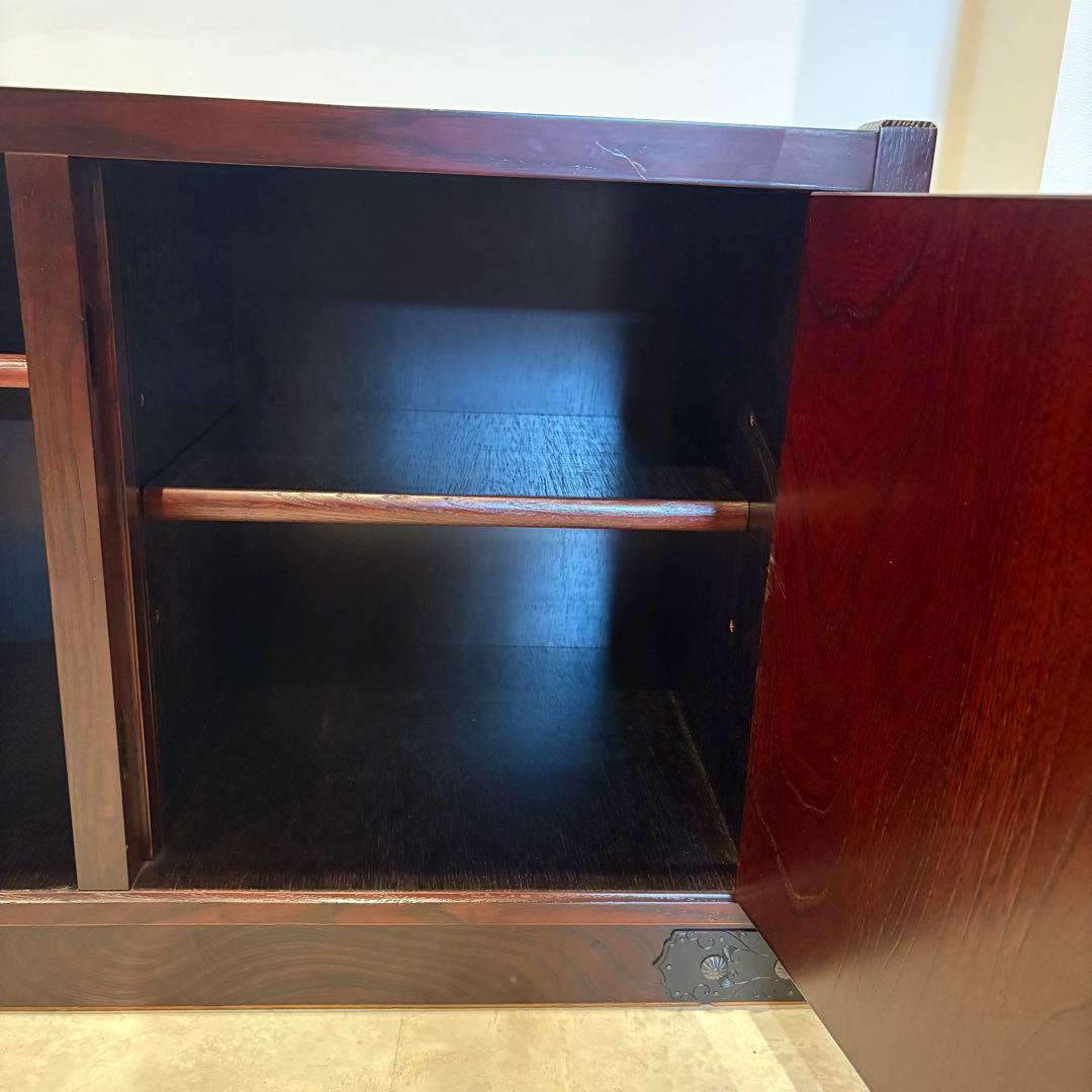 からくり箪笥　民芸家具　収納棚　チェスト　和棚　ローボード