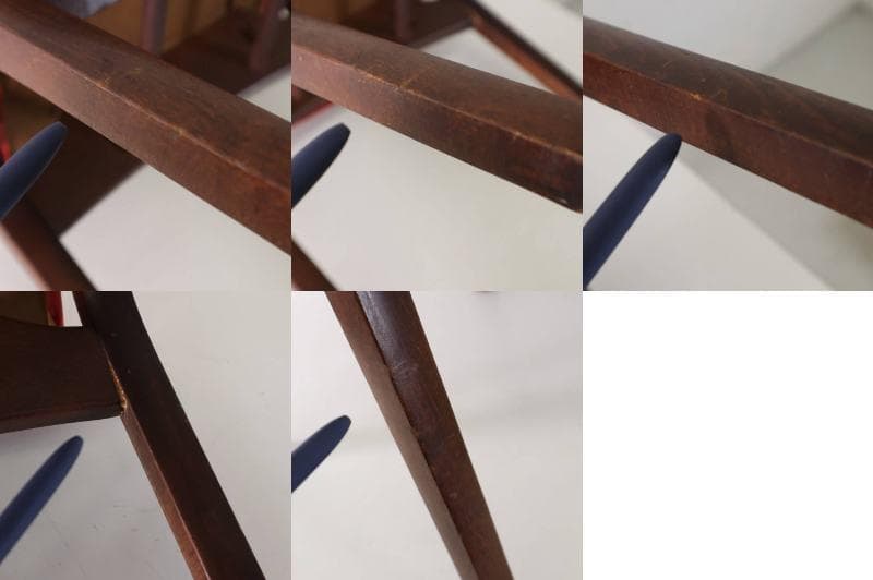 秋田木工 IDC大塚 No.202 剣持勇 スタッキングスツール 赤 PVC