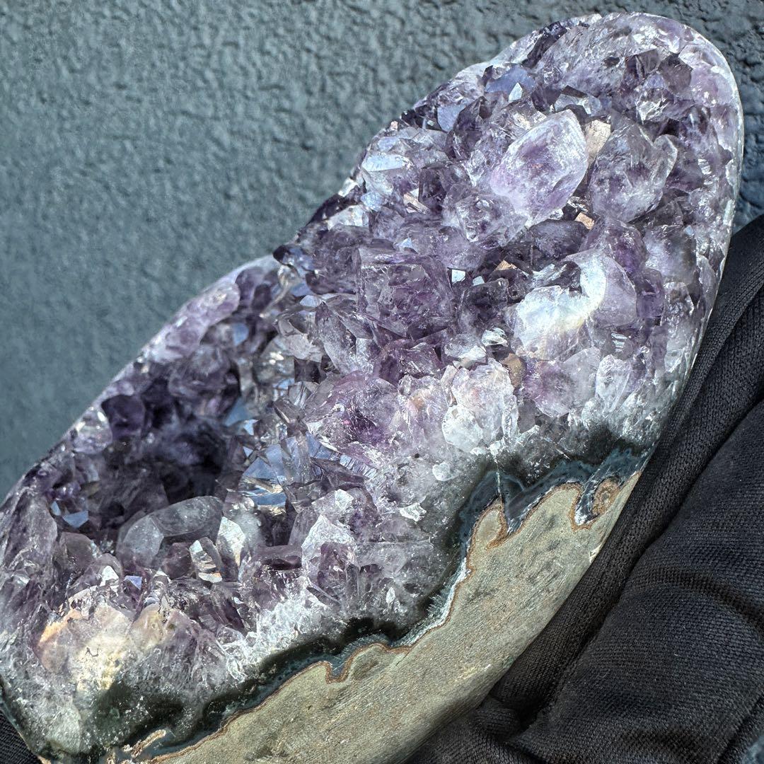 アメジストミニドーム&レインボーヒマラヤ水晶アイリスクォーツ浄化セットA1148