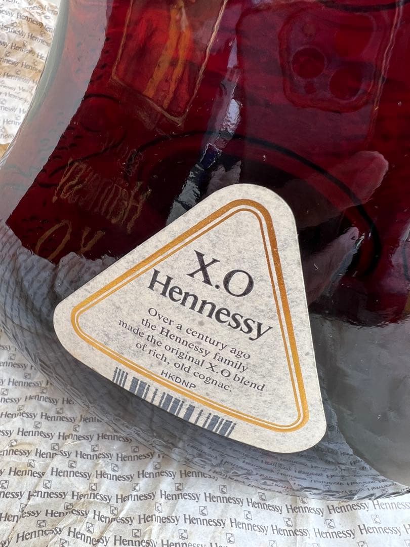 ヘネシー xo金キャップ、ブランデー、箱付き、古酒★未開栓★