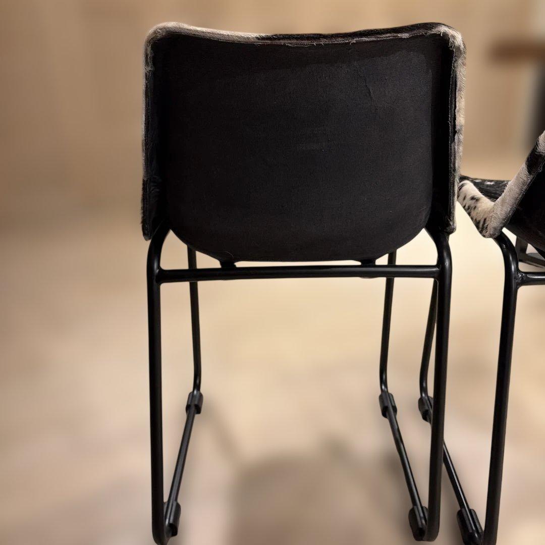 牛革ハラコの椅子2脚セット！最終値下げ